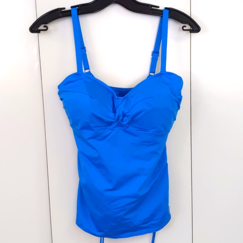 Fantasies Underwire Bra Size Tankini Top. Blue. Multiple Sizes Available.